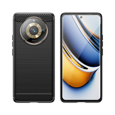 Dėklas Realme 11 Pro / 11 Pro+ Carbon Case - juodas 2