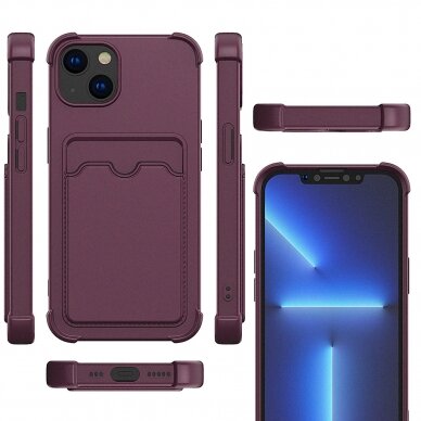 Dėklas Card Armor Case Xiaomi Redmi 10X 4G / Xiaomi Redmi Note 9 violetinis 3