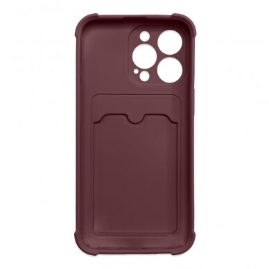 Dėklas Card Armor Case Xiaomi Redmi Note 10 / Redmi Note 10S bordo 2