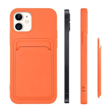 Dėklas su kišenėle kortelėms Card Case Silicone Wallet Samsung Galaxy A33 5G Baltas 1