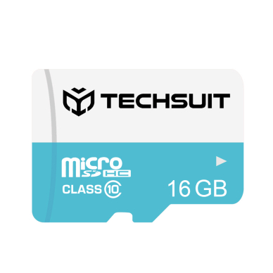 [Užsakomoji prekė] Atminties kortelė MicroSDHC 16GB + Adaptor - Techsuit - Juodas 2