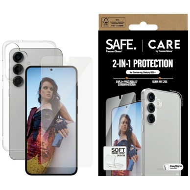 Rinkinys dėklas + stiklas CARE by PanzerGlass Fashion 2in1 Samsung Galaxy S25+