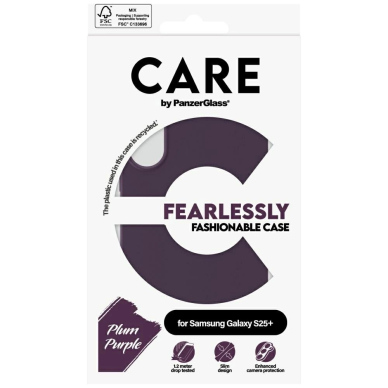 CARE by PanzerGlass Fashion Dėklas Samsung Galaxy S25+ - Violetinis 3