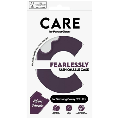 CARE by PanzerGlass Fashion Dėklas Samsung Galaxy S25 Ultra - Violetinis 3