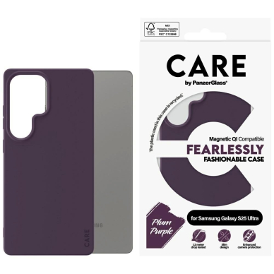 CARE by PanzerGlass Fashion QI Dėklas Samsung Galaxy S25 Ultra - Violetinis