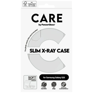 CARE by PanzerGlass Fashion X-Ray Dėklas Samsung Galaxy S25 - Permatomas 3