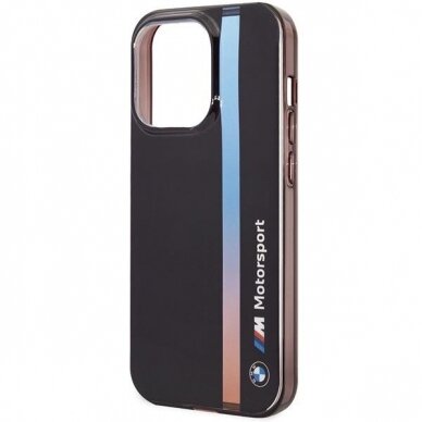 Dėklas BMW IML Tricolor Stripe BMHCP14L22HVGV iPhone 14 Pro Juodas 5