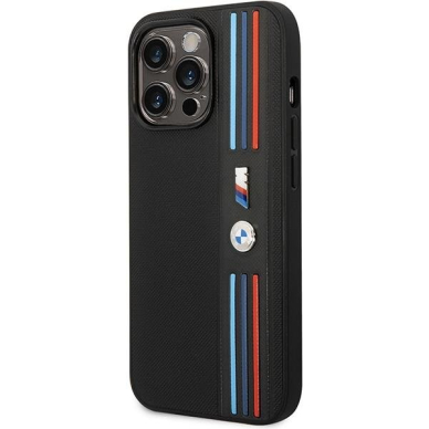 Dėklas BMW Tricolor M Collection BMHCP14L22PPMK iPhone 14 Pro Juodas 1