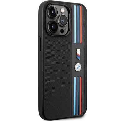 Dėklas BMW Tricolor M Collection BMHCP14L22PPMK iPhone 14 Pro Juodas 3