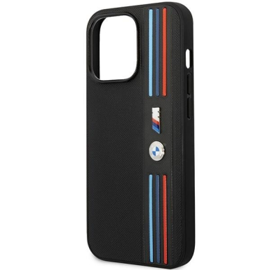 Dėklas BMW Tricolor M Collection BMHCP14L22PPMK iPhone 14 Pro Juodas 5