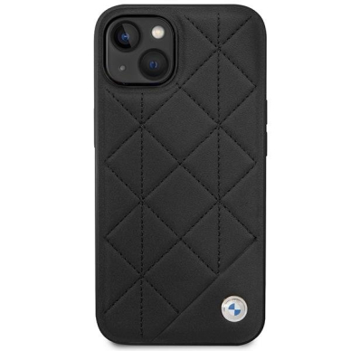 Dėklas BMW Leather Quilted BMHCP14S22RQDK iPhone 14 Juodas 2