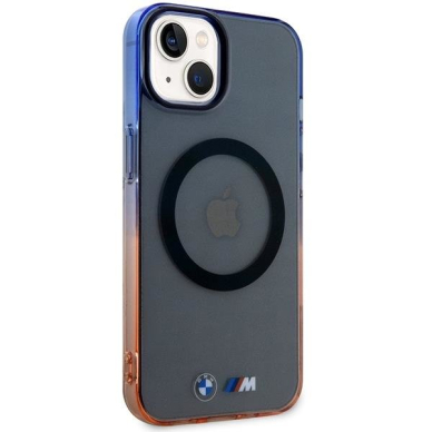 Dėklas BMW Gradient Bumper MagSafe BMHMP14SHTGE iPhone 14 Pilkas 3