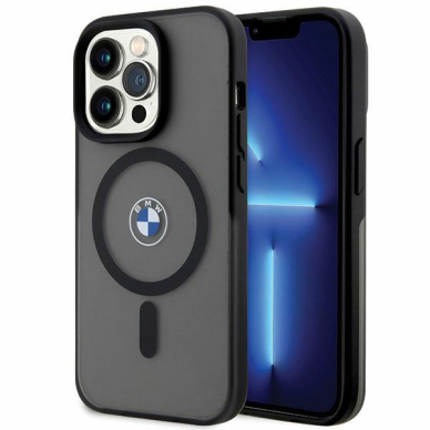 Dėklas BMW Signature MagSafe BMHMP14XDSLK iPhone 14 Pro Max Juodas