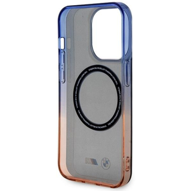 Dėklas BMW Gradient Bumper MagSafe BMHMP14XHTGE iPhone 14 Pro Max Pilkas 6