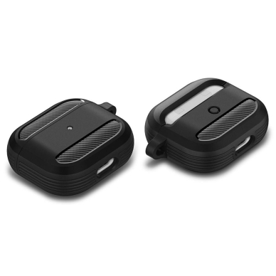 [Užsakomoji prekė] Dėklas AirPods 3 - Techsuit Carbon Silicone - Juodas 5