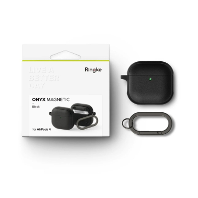 [Užsakomoji prekė] Dėklas AirPods 4 - Ringke Onyx Magnetic - Juodas 8