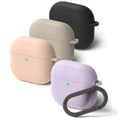 [Užsakomoji prekė] Dėklas AirPods 4 - Ringke Silicone - Juodas 3