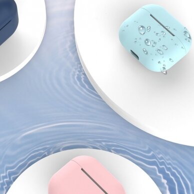 Dėklas AirPods Pro silicone soft Mėlynas (case C) 6