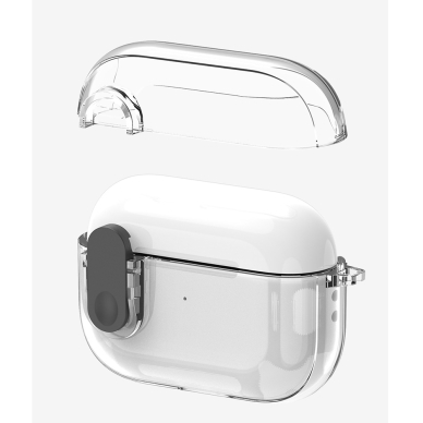 [Užsakomoji prekė] Dėklas Apple AirPods 4 - Dux Ducis PECL Series - pilkas 3