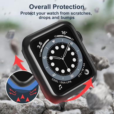 [Užsakomoji prekė] Dėklas Apple Watch 1 / 2 / 3 (38mm) + Pouch - Techsuit Defense360 Pro - Juodas 3