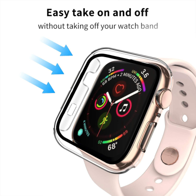 [Užsakomoji prekė] Dėklas Apple Watch 1 / 2 / 3 (42mm) + Pouch - Techsuit Defense360 Pro - Skaidrus 3