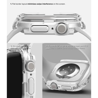 [Užsakomoji prekė] Dėklas Apple Watch 10 42mm - Ringke Fusion Bumper - Juodas 4