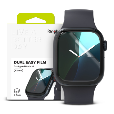 [Užsakomoji prekė] Dėklas Apple Watch 10 42mm (set 3) - Ringke Dual Easy Film - Skaidrus 5