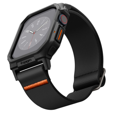 [Užsakomoji prekė] Dėklas Apple Watch 10 42mm + Strap - Spigen Lite Fit "Pro" - Matinis juodas 5