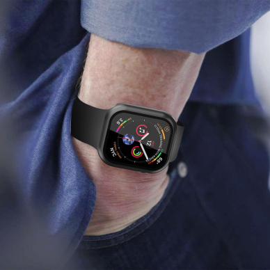 [Užsakomoji prekė] Dėklas Apple Watch 7 (41mm) + Pouch - Techsuit Defense360 Pro - Juodas 3