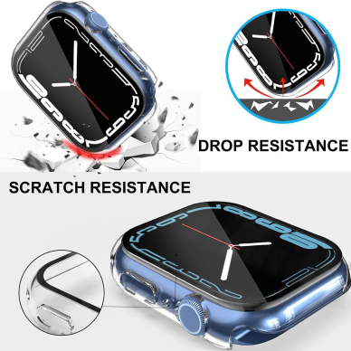 [Užsakomoji prekė] Dėklas Apple Watch 7 (41mm) + Pouch - Techsuit Defense360 Pro - Skaidrus 4