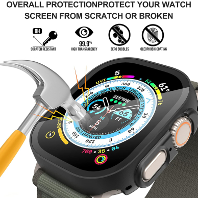 [Užsakomoji prekė] Dėklas Apple Watch Ultra / Ultra 2 + Pouch - Techsuit Defense360 Pro - Juodas 3