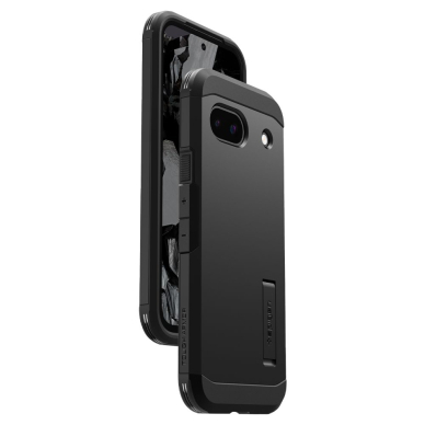 [Užsakomoji prekė] Dėklas skirtas Google Pixel 8a - Spigen Tough Armor - Juodas 6