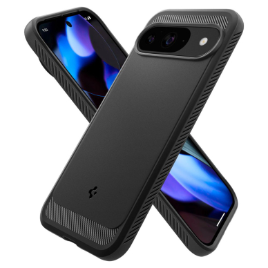 [Užsakomoji prekė] Dėklas Google Pixel 9 / 9 Pro - Spigen Rugged Armor - juodas 1