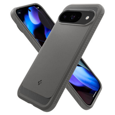 [Užsakomoji prekė] Dėklas Google Pixel 9 / 9 Pro - Spigen Rugged Armor - Marble Grey 1