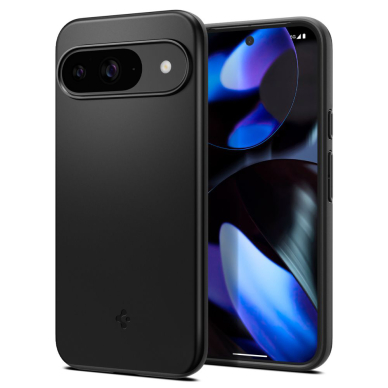 [Užsakomoji prekė] Dėklas Google Pixel 9/ 9 Pro - Spigen Thin Fit - juodas