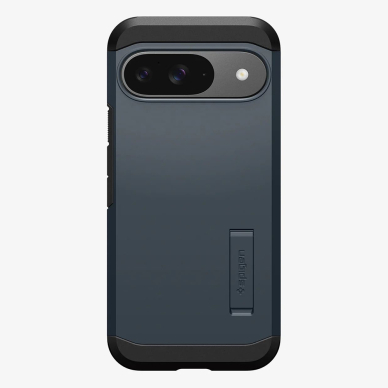 [Užsakomoji prekė] Dėklas Google Pixel 9 / 9 Pro - Spigen Tough Armor - Metal Slate 1