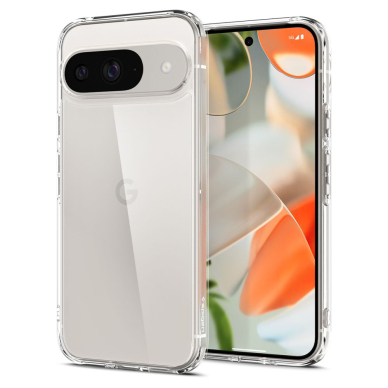 [Užsakomoji prekė] Dėklas Google Pixel 9 / 9 Pro - Spigen Ultra Hybrid - permatomas