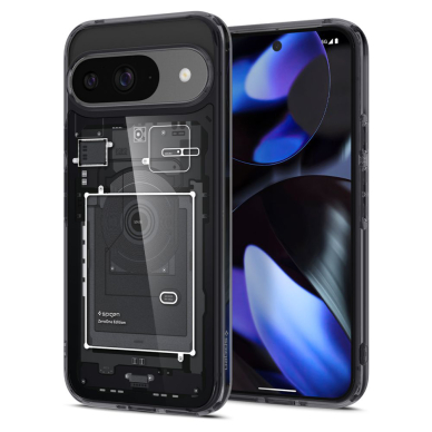 [Užsakomoji prekė] Dėklas Google Pixel 9 / 9 Pro - Spigen Ultra Hybrid Zero One - Matte Black