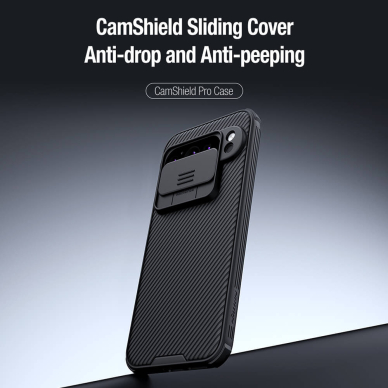 [Užsakomoji prekė] Dėklas Google Pixel 9 Pro - Nillkin CamShield Pro - Juodas 6