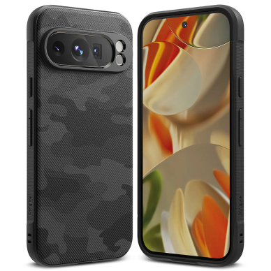 [Užsakomoji prekė] Dėklas Google Pixel 9 Pro - Ringke Onyx Design - Camo Black