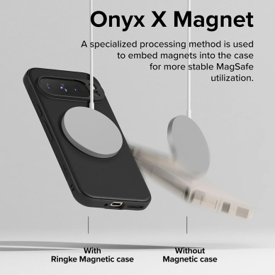 [Užsakomoji prekė] Dėklas Google Pixel 9 Pro - Ringke Onyx MagSafe - Juodas 1