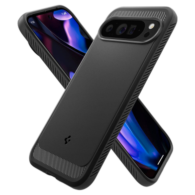 [Užsakomoji prekė] Dėklas Google Pixel 9 Pro XL - Spigen Rugged Armor - juodas 1