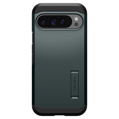 [Užsakomoji prekė] Dėklas Google Pixel 9 Pro XL - Spigen Tough Armor - Abyss Green 1