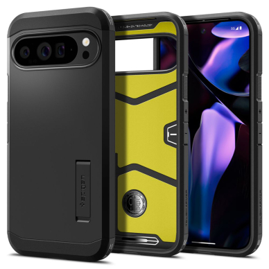 [Užsakomoji prekė] Dėklas Google Pixel 9 Pro XL - Spigen Tough Armor - juodas