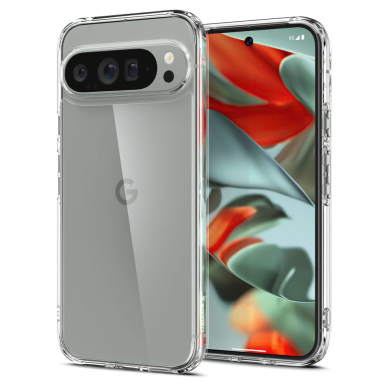 [Užsakomoji prekė] Dėklas Google Pixel 9 Pro XL - Spigen Ultra Hybrid - permatomas