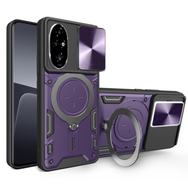 [Užsakomoji prekė] Dėklas Honor 200 Pro - Techsuit CamGuard Pro - violetinis