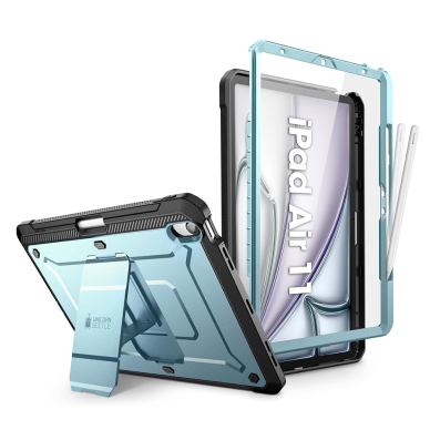 [Užsakomoji prekė] Dėklas iPad Air 11 (2024) - Supcase Unicorn Beetle Pro - Arctic Blue