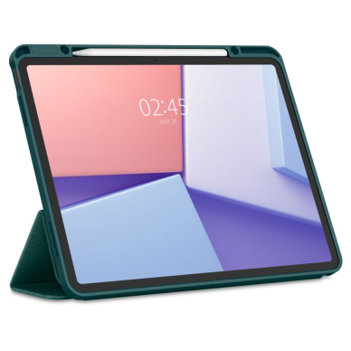 [Užsakomoji prekė] Dėklas iPad Air 13 (2024) - Spigen Urban Fit - Midnight Green 3