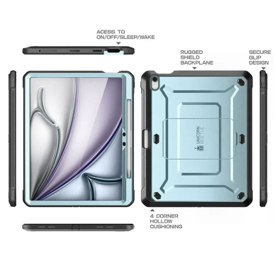 [Užsakomoji prekė] Dėklas iPad Air 13 (2024) - Supcase Unicorn Beetle Pro - Arctic Blue 1