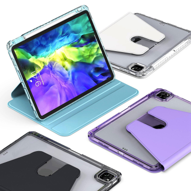 [Užsakomoji prekė] Dėklas iPad Air 13 (2024) - Techsuit Crystal Vision - violetinis 4